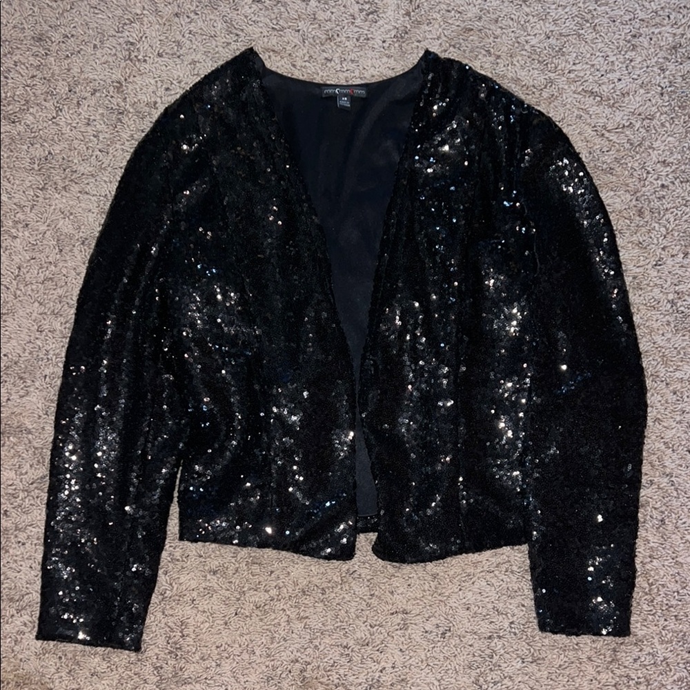 Sequin Black Jacket
